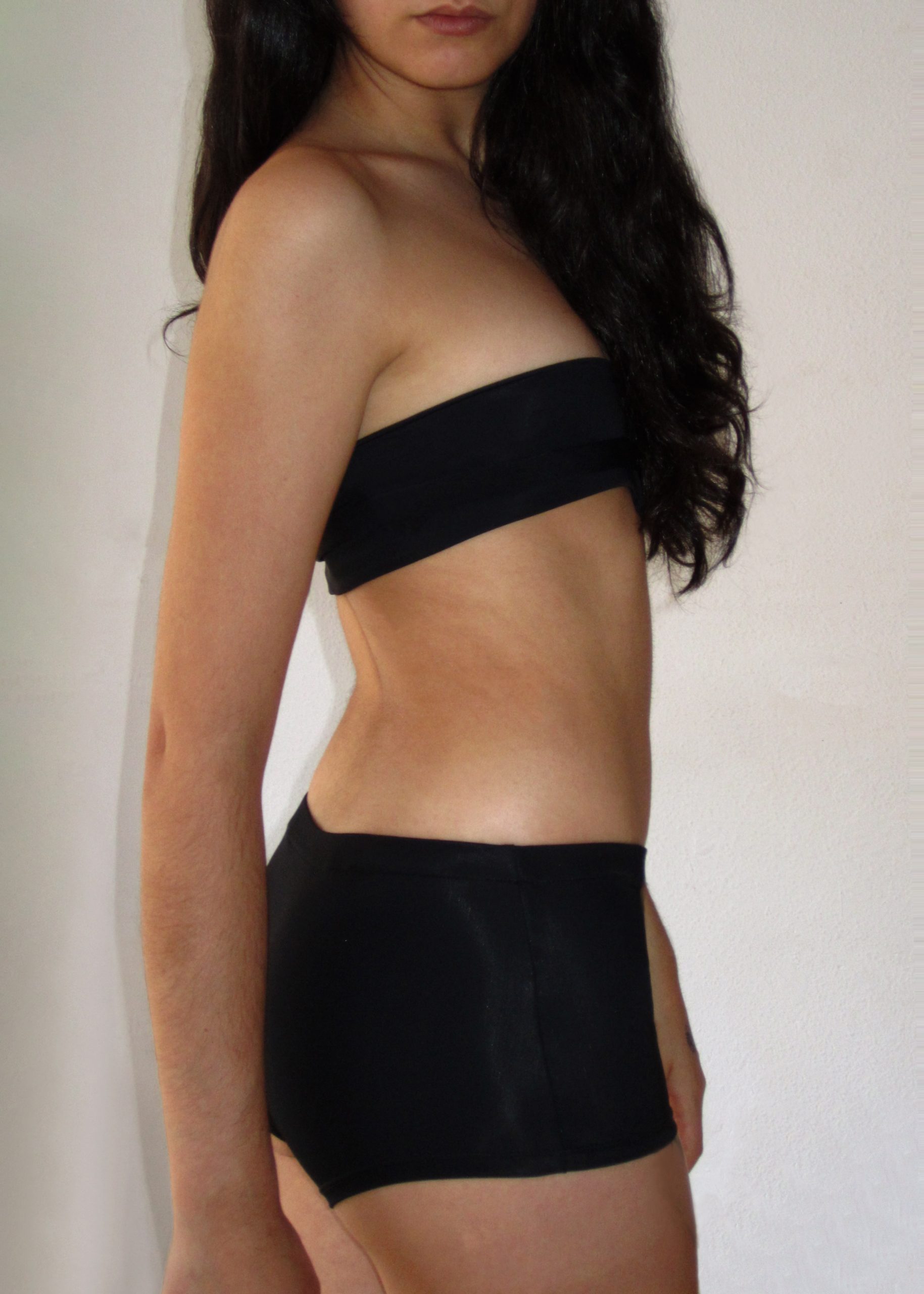 Black Swim Culotte