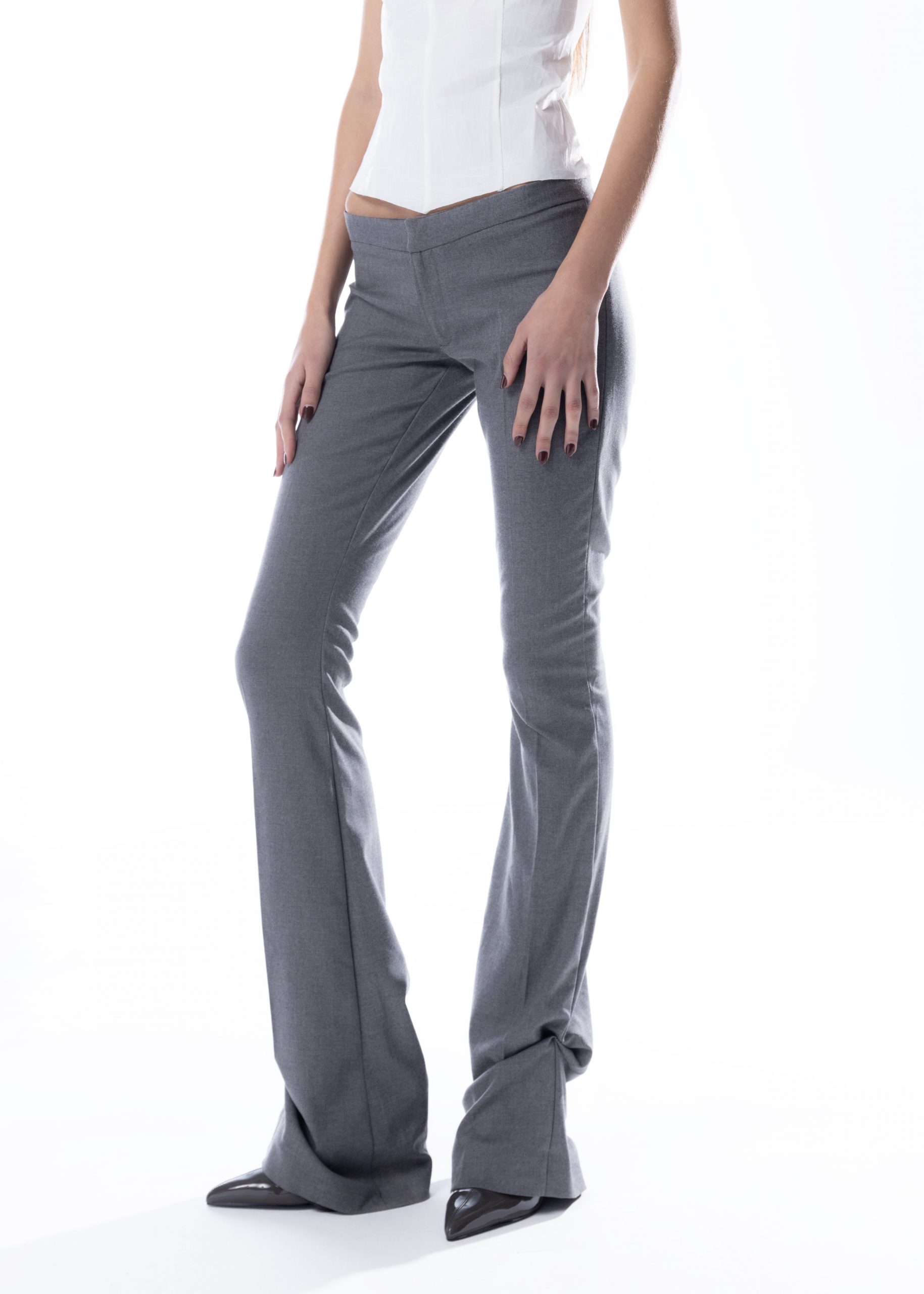 Ultra-Low Rise Suit Trousers